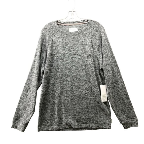 Bread & Boxers Long Sleeve Raglan T Shirt Mens L Gray Heather Crewneck Lounge - Picture 1 of 9